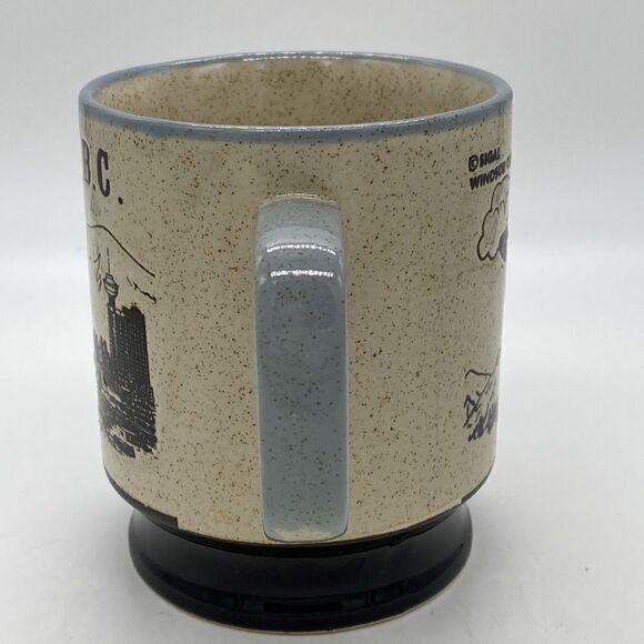 Sigal Bro. VTG Japan Vancouver B.C. Etched Brown Speckled Glazed Stoneware Mug - Picture 2 of 10